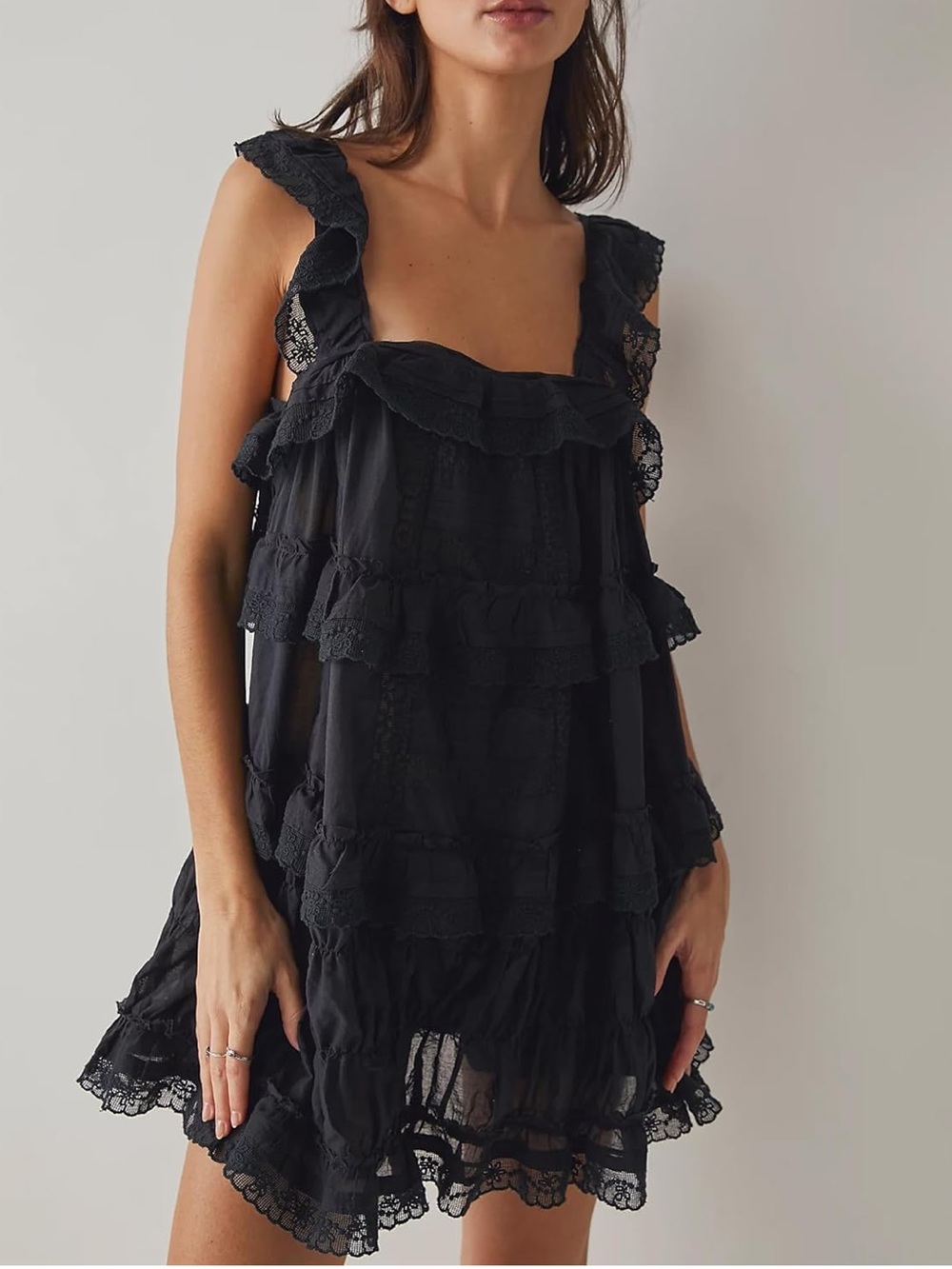Boho and Lace Romper/Mini Dress Size Small